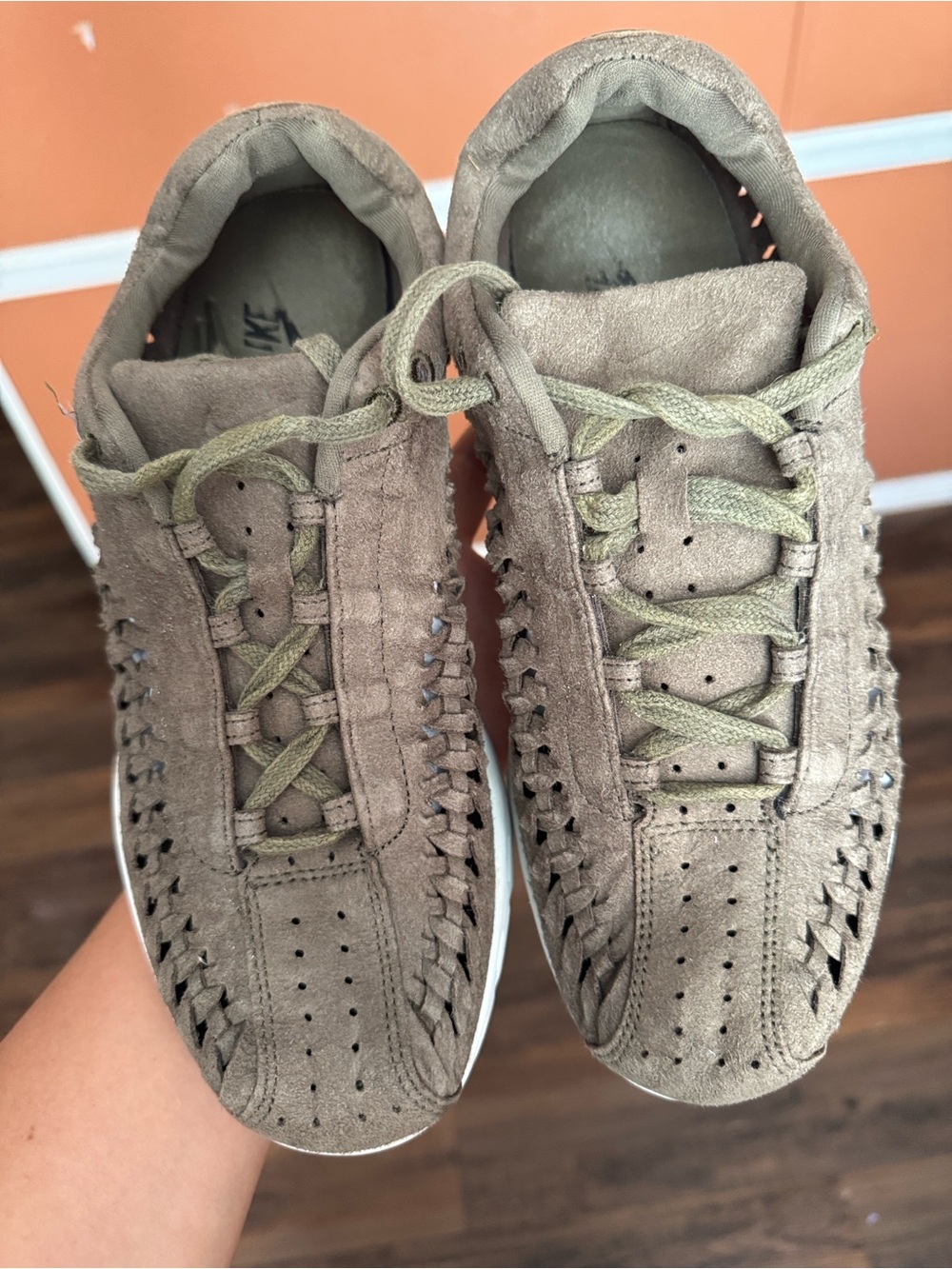 Nike men’s Mayfly Woven 'Olive' sneakers,